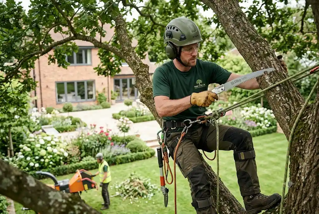 Tree Maintenance Near Me: Complete Guide to Professional Tree Care in the UK Professional arborist providing tree maintenance in a UK garden